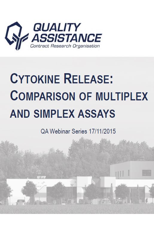 Quality Assistance webinar cytokine release