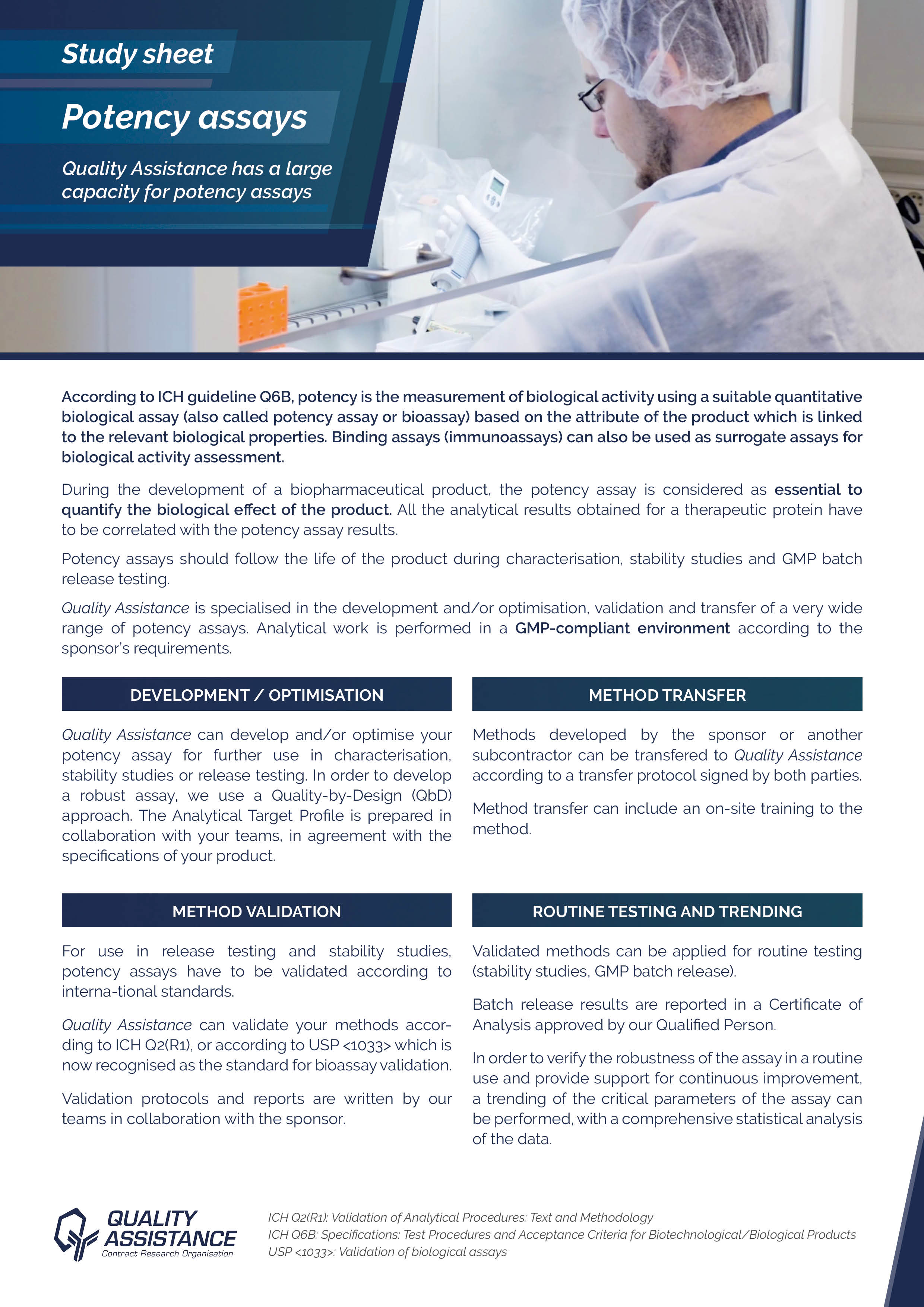 Study sheet_Potency assays