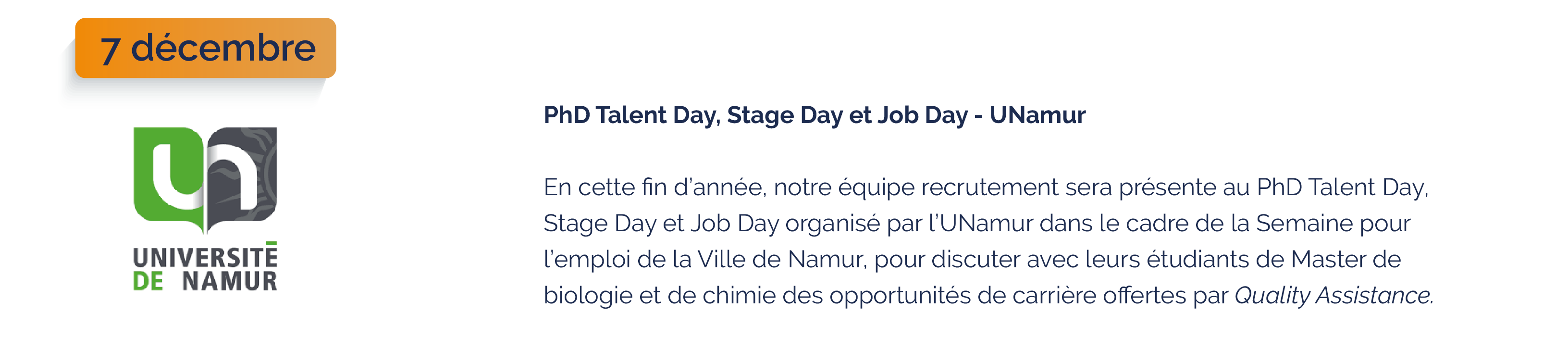 Jobs Tour UNamur
