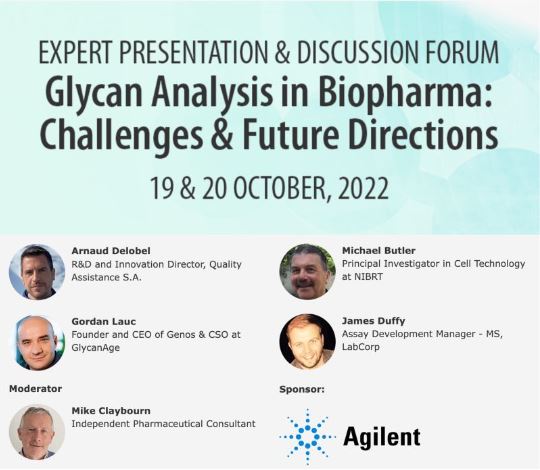 Glycan analysis in Biopharma - Presenters & Panelist