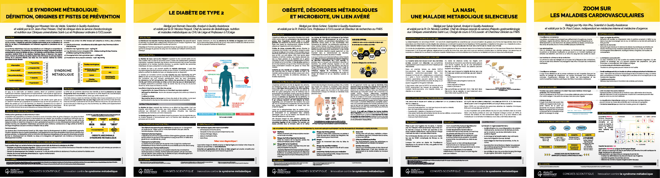 Syndrome métabolique Quality Assistance posters diabète microbiote obésité NASH CVD