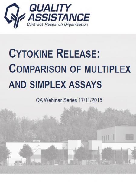 Quality Assistance webinar cytokine release